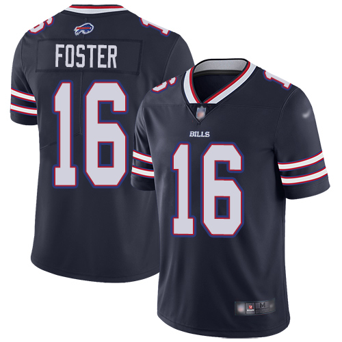 Men Buffalo Bills #16 Robert Foster Limited Navy Blue Inverted Legend NFL Jersey